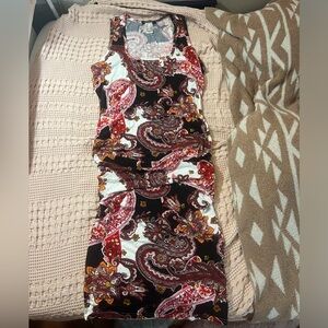 Medium paisley body con dress